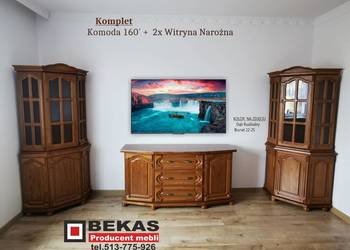 Klasyczna Dębowa Komoda 180 Nowa Dąb Rustikal Producent Bekas Meble Stylowe