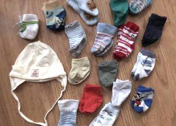 Skarpetki i czapeczka dla niemowlaka rozm.56