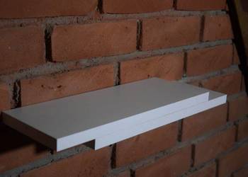 półka wisząca 40cm popiel 2szt komplet niewidoczne mocowania