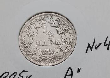 1/2 Marki Prusy 1905 r. - nr 4 - mennica A