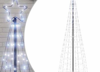 vidaXL Choinka LED 550 LED Zimna biel 304 cm(SKU:4016453)