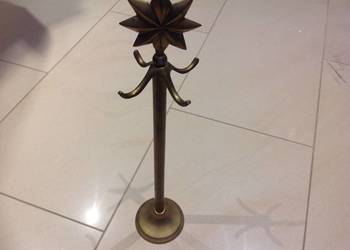 Stojak Mosiężny Na Biżuterię Stary