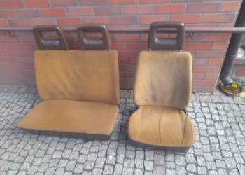 Volkswagen t3 welurowe z zagłówkami