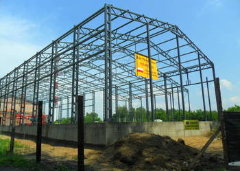 Konstrukcja HALI 15x30m H6m NOWA Hala stalowa
