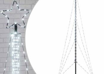 vidaXL Choinka LED 483 diody LED Zimna biel 240 cm(SKU:4016413)