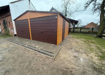 Garaż Blaszany 6x6 producent profil poziom obróbka montaż 7x6 7x7 4x6 3x5