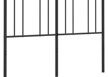 Metalowe wezgłowie czarne 120 cm WM-352511