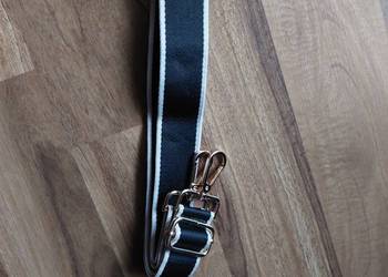 Pasek szeroki do  torebki parciany czarny Nowy