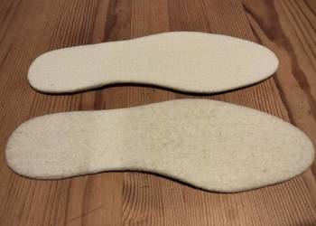 Wkładki do butów filcowe rozmiar 36 długość 23.3 cm