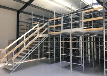 ANTRESOLA MAGAZYNOWA AM1 - 49,5 m2 PODEST MAGAZYN REGAŁY Z PÓŁKAMI PÓŁKI