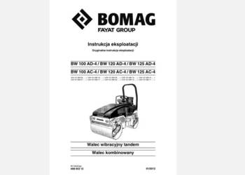 BOMAG BW100AC-4 BW120AC-4 BW125AC-4 instrukcja obsługi PL