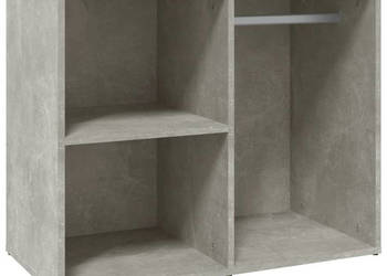 Szafka szarość betonu 80x40x65 cm materiał drewnopochodny WM-808850