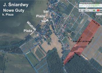 DZIAŁKI REKREACYJNE NA SPRZEDAŻ – 1200 m² –  PRZY JEZIORZE ŚNIARDWY – N