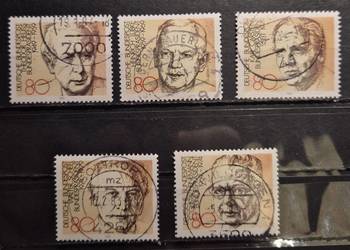 Niemcy 1982 Mi. nr 1156-1160 z bloku 18