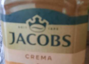 Sprzedam kawę rozpuszczalną Jacobs Crema w charakterystycznym, szklanym sło
