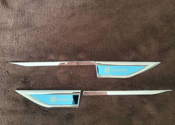 Metalowe emblematy VOLVO na błotniki – komplet 4 szt. L+P | NOWE
