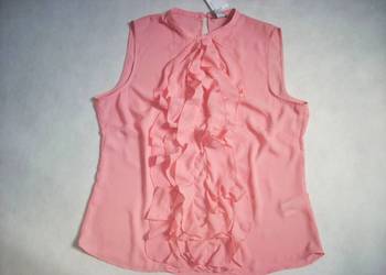 H&M elegancka zwiewna bluzka Falbanki 44 46