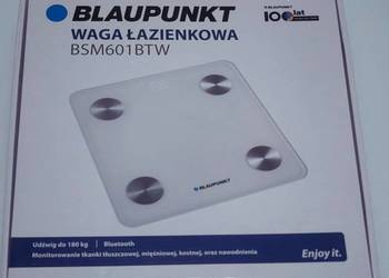 Waga łazienkowa analityczna Blaupunkt BSM601BTW Bluetooth – NOWA