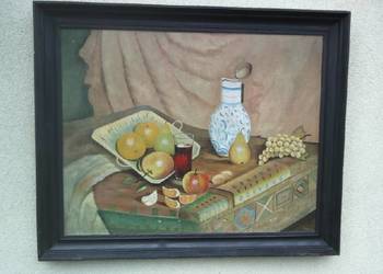 Obraz Olejny.. Martwa Natura,, Sygnowany 1973 Rok