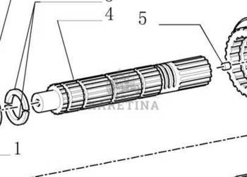 New Holland T7 T6030 T6050 TM165 TM155 TM140 TM145 TM180 TM190 Wałek Główn…