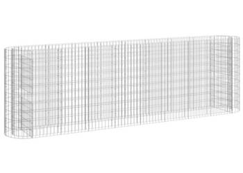 Podwyższona donica gabionowa galwanizowane żelazo 330x50x100 cm WM-152035