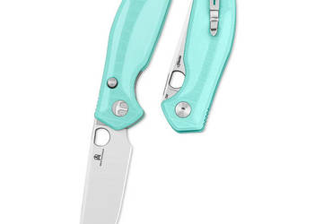 Nóż składany Bestechman Angry Owl Aqua G10, Satin/Stonewashed D2 by Keanu…