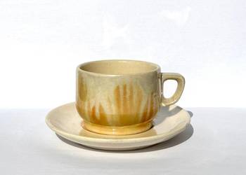 Filiżanka do mokki marmurek ceramika vintage lata 70–80 retro home