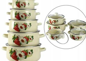 99 zł   Garnki emaliowane truskawki