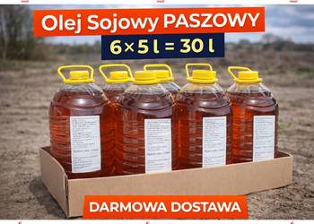 Olej Sojowy PASZOWY DARMOWA DOSTAWA 6 x 5 l = 30 l