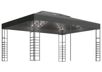 Altana ze sznurem lampek LED 3x4 m antracytowa WM-3070308
