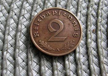 Niemcy 10 Reicbspfennig 1938r - A