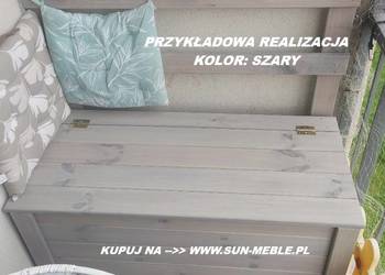 Ławka z Pojemnikiem drewniana 89x48x39 KOLOR