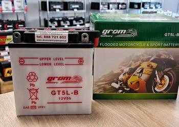 Akumulator moto 12V 5Ah 80A GROM YB5L-B