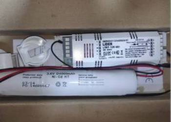 Zestaw zasilania awaryjnego firmy Lider typ L/36/3 3,6V 4Ah bateria 3,6V D4