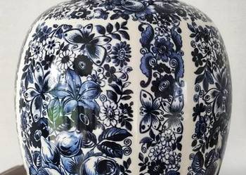 Waza, wazon Delft Blue z pokrywą