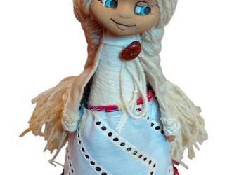 Piękna lalka rękodzieło – unikalna, styl folk / vintage