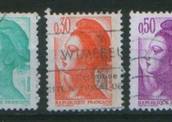 Zn. Francja Mi 2300, 2, 3, 5, 6 kas 1982