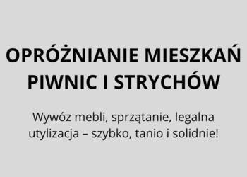 Opróżnianie mieszkań, piwnic, strychów, domów i biur Opróżnianie mieszkań, piwnic, strychów, domów i biur