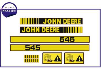 Naklejki Prasa John Deere 545 Nalepki zestaw
