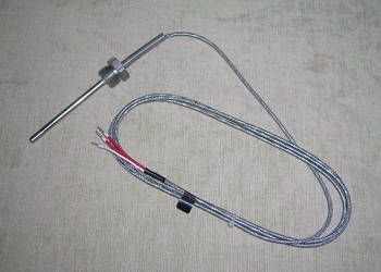 Czujnik temperatury PT100 2m -50+400stC z gwintem