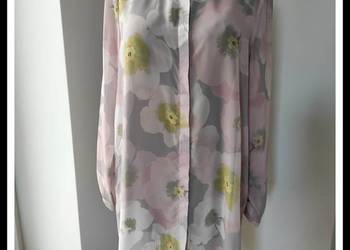 Długa sukienka koszulowa tunika mgiełka 42 XL John Rocha
