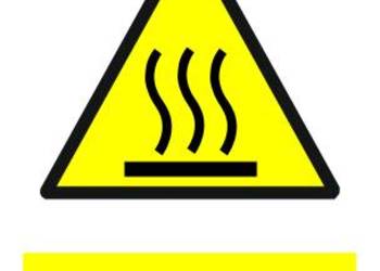 Naklejka Uwaga! Gorąca powierzchnia GF060