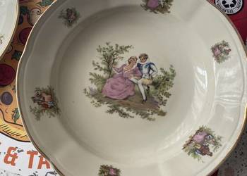 Talerzyki z PRL porcelana