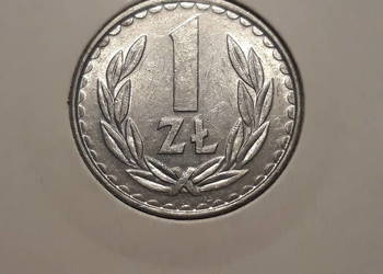 1 złoty 1985 r. nr 4 - około mennicze