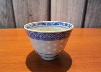 Porcelanowa miseczka/pojemnik wzór ryżowy