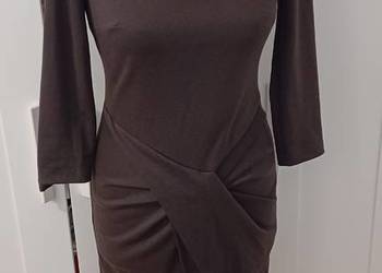 Sukienka midi brązowa Pretty Girl r XS