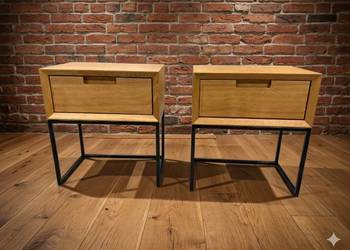 Dębowe szafki nocne LOFT