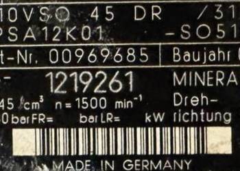Brueninghaus A10VSO 45 DR /31R-PSA12K01 -SO512 ( 0096985 ) Pompa