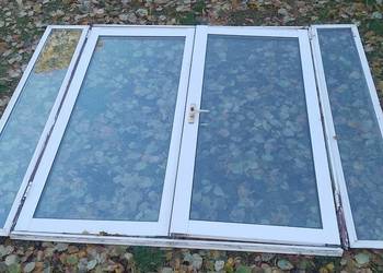 Drzwi aluminiowe podwójne+ swietliki