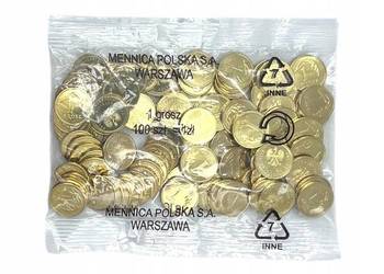 1 grosz gr 2024 MW - Kolekcjonerski woreczek menniczy